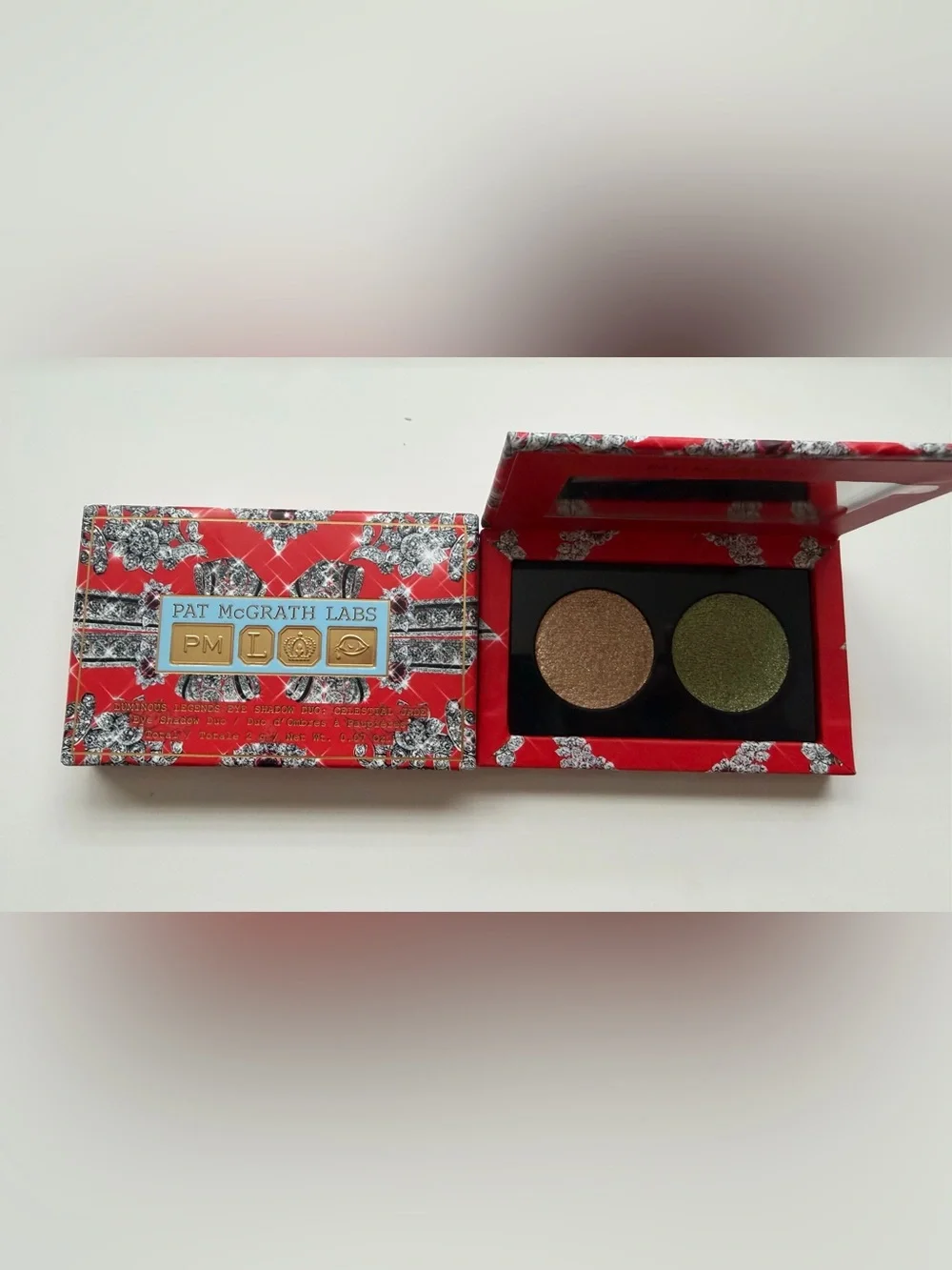 Pat McGrath Labs Luminous Legends Eye Shadow Duo Celestial Jade, Moonlight Gold